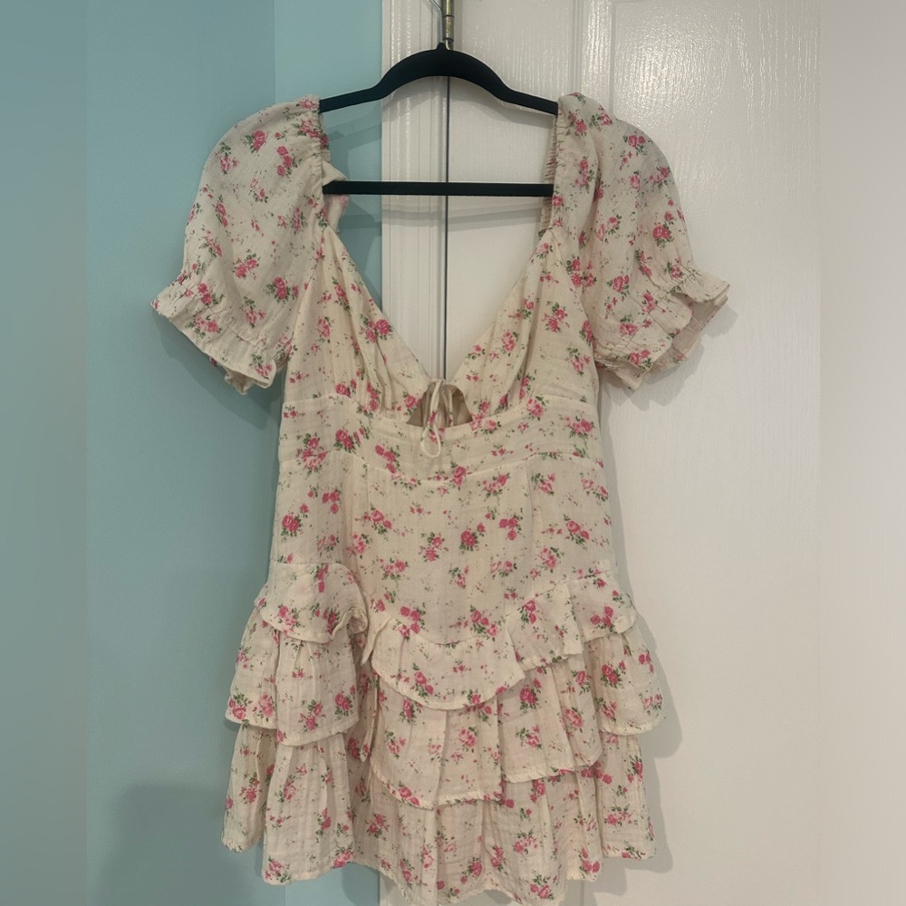 Oliviaceous Mini Floral Dress